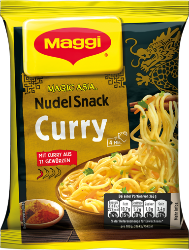 Maggi Magic Asia Nudel Snack Curry | maggi.at